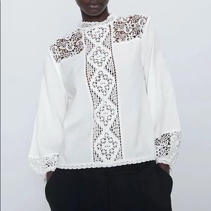 zara lace top